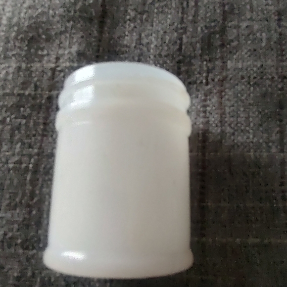 1930s Mentholaltum  Cream Jar Small Round Milk Glass  2” X 1.1/2” - Picture 2 of 7